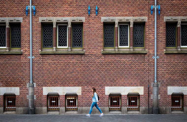 Common brick, repointed and original